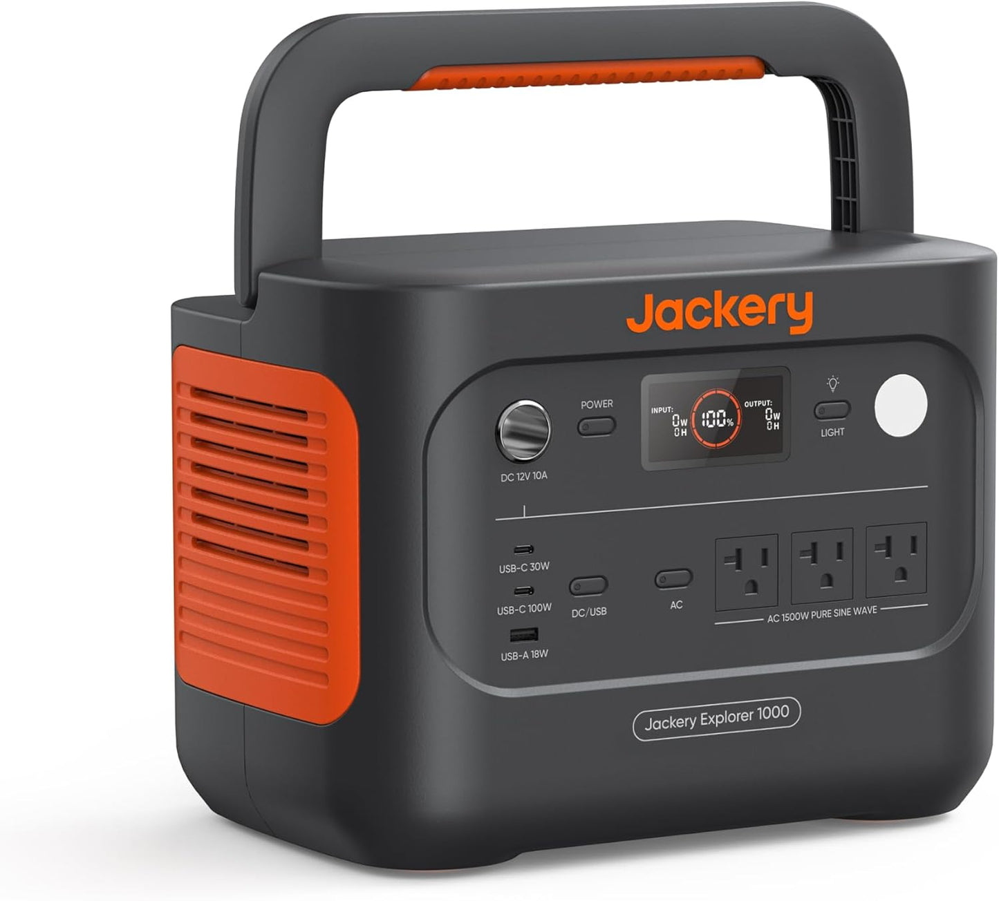 Jackery Explorer 1000 v2 Portable Power Station,1070Wh LiFePO4 Battery,1500W